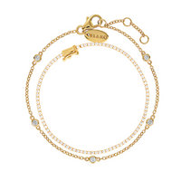 TENNIS & HELIE BRACELET BUNDLE | GOLD