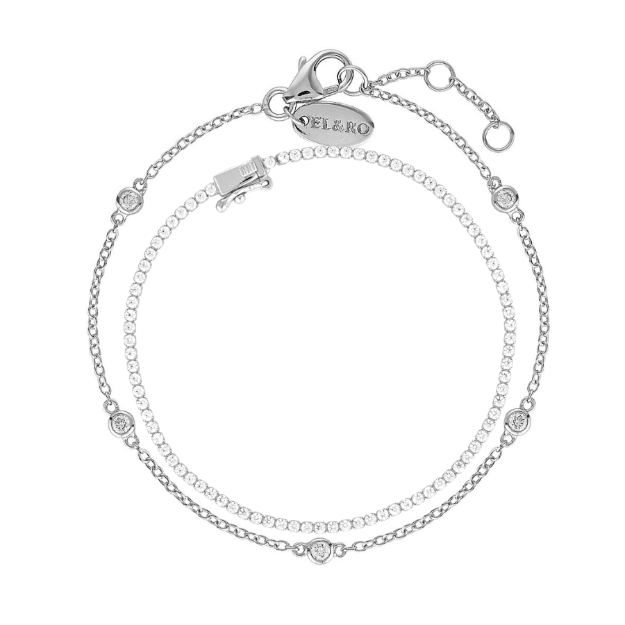 TENNIS & HELIE BRACELET BUNDLE | SILVER