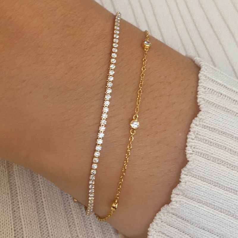 CLASSIC TENNIS BRACELET | GOLD