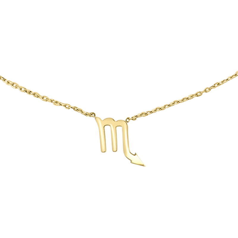 SCORPIO ZODIAC NECKLACE | 9K SOLID GOLD