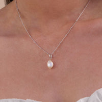 CELINE PEARL PENDANT | SILVER