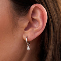 CONCH SHELL HOOPS | SILVER