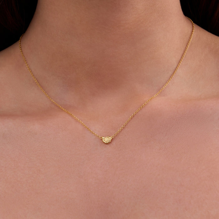 CONCH SHELL NECKLACE | GOLD