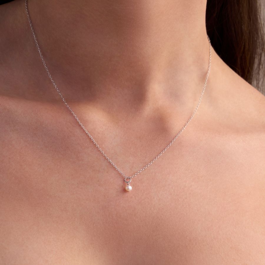 SOMA PEARL NECKLACE | SILVER