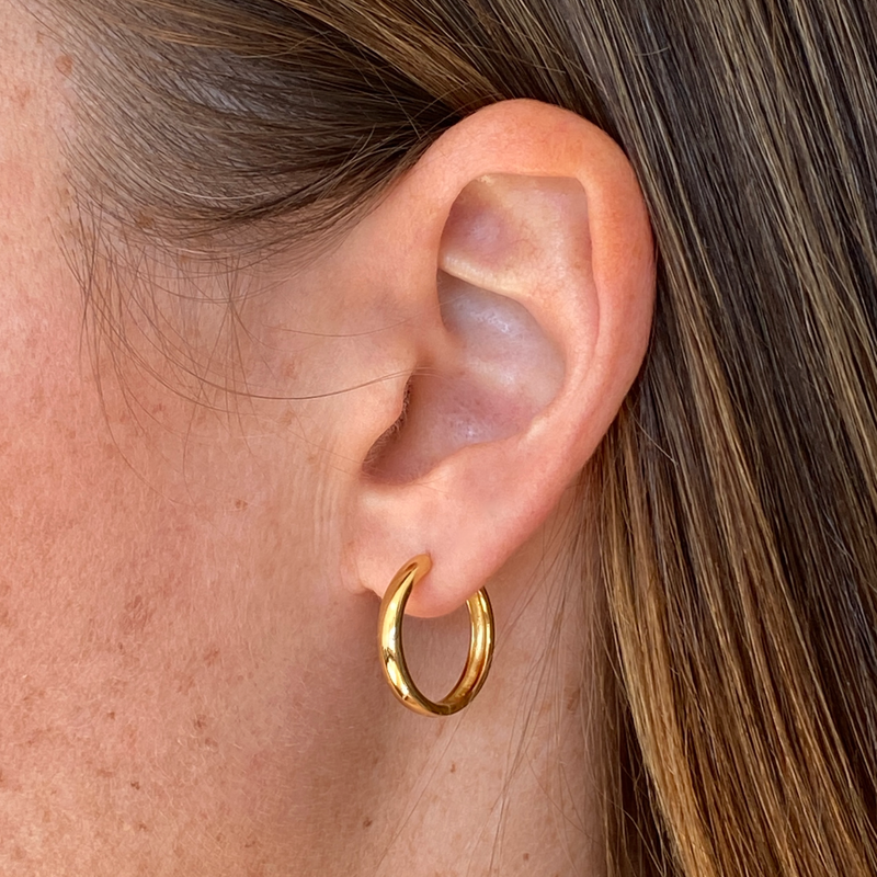 FLEUR HOOPS | GOLD