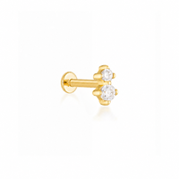 Niva Flatback Stud - Gold