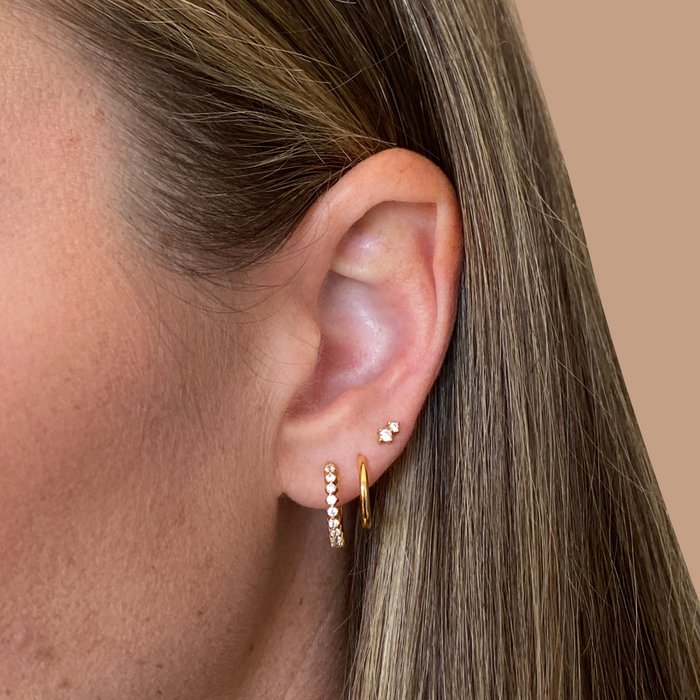 TESA HOOPS, SENA SLEEPER HOOPS & NIVA STUDS | GOLD
