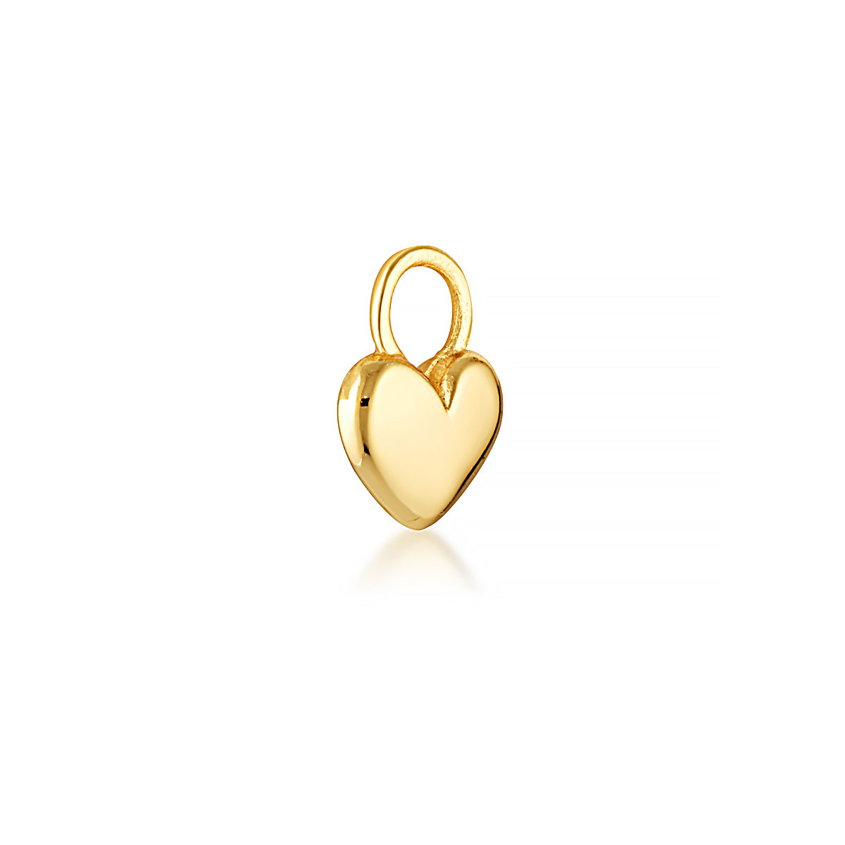 SINGLE HEART CHARM | GOLD