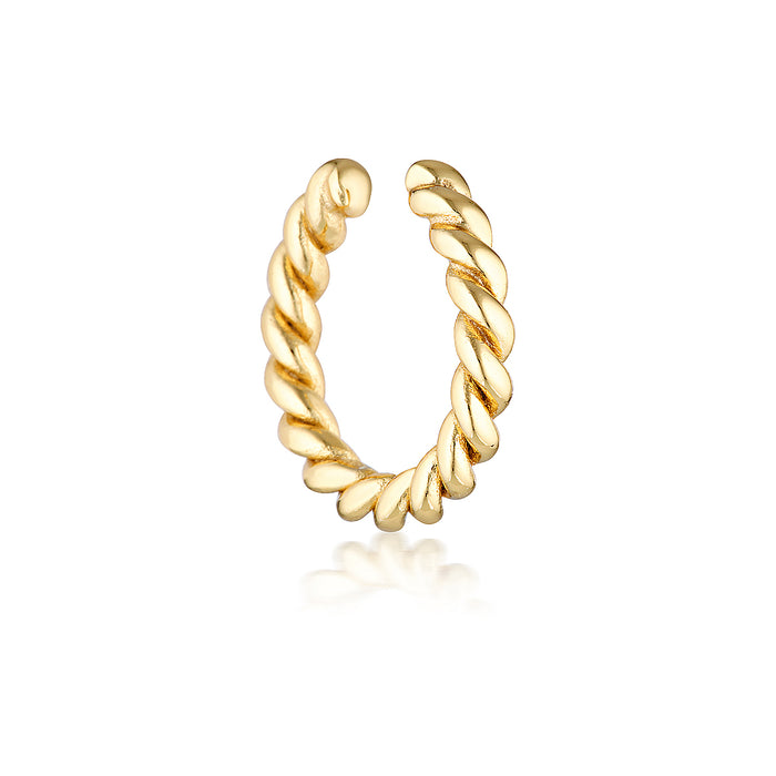 ISLA ROPE EAR CUFF | GOLD