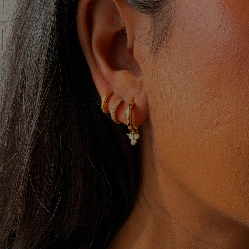 LOTUS HOOPS | GOLD