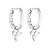 LOTUS HOOPS | SILVER