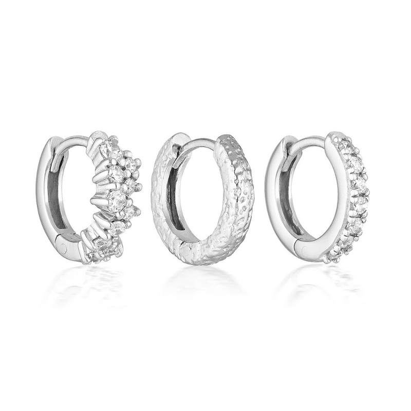 MUSE EARRING SET | SILVER