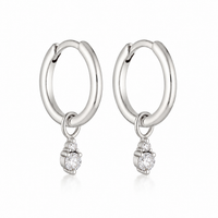 Paige Hoops - Silver