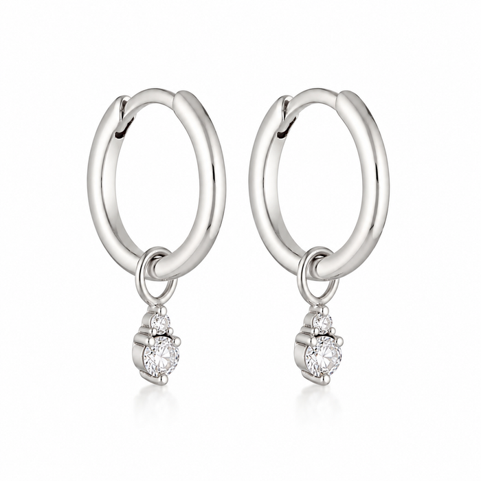Paige Hoops - Silver