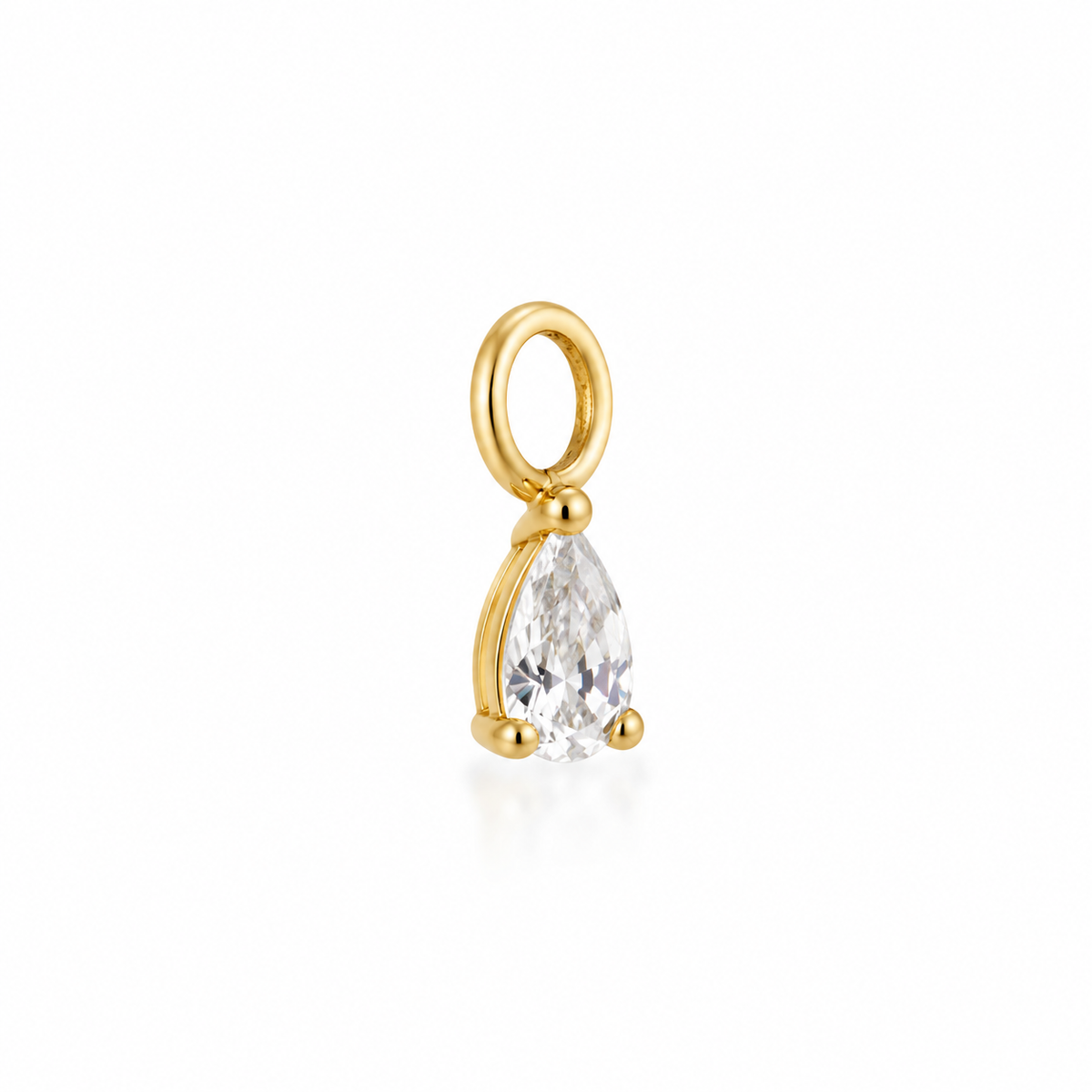 Pear Charm - Gold