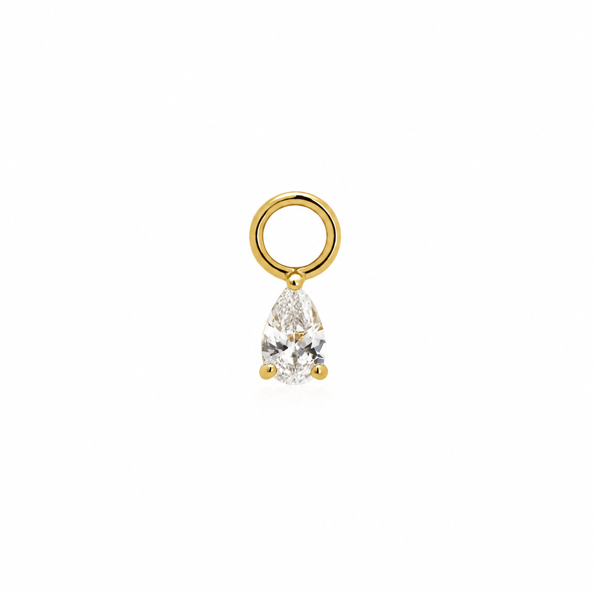 Pear Charm - Gold