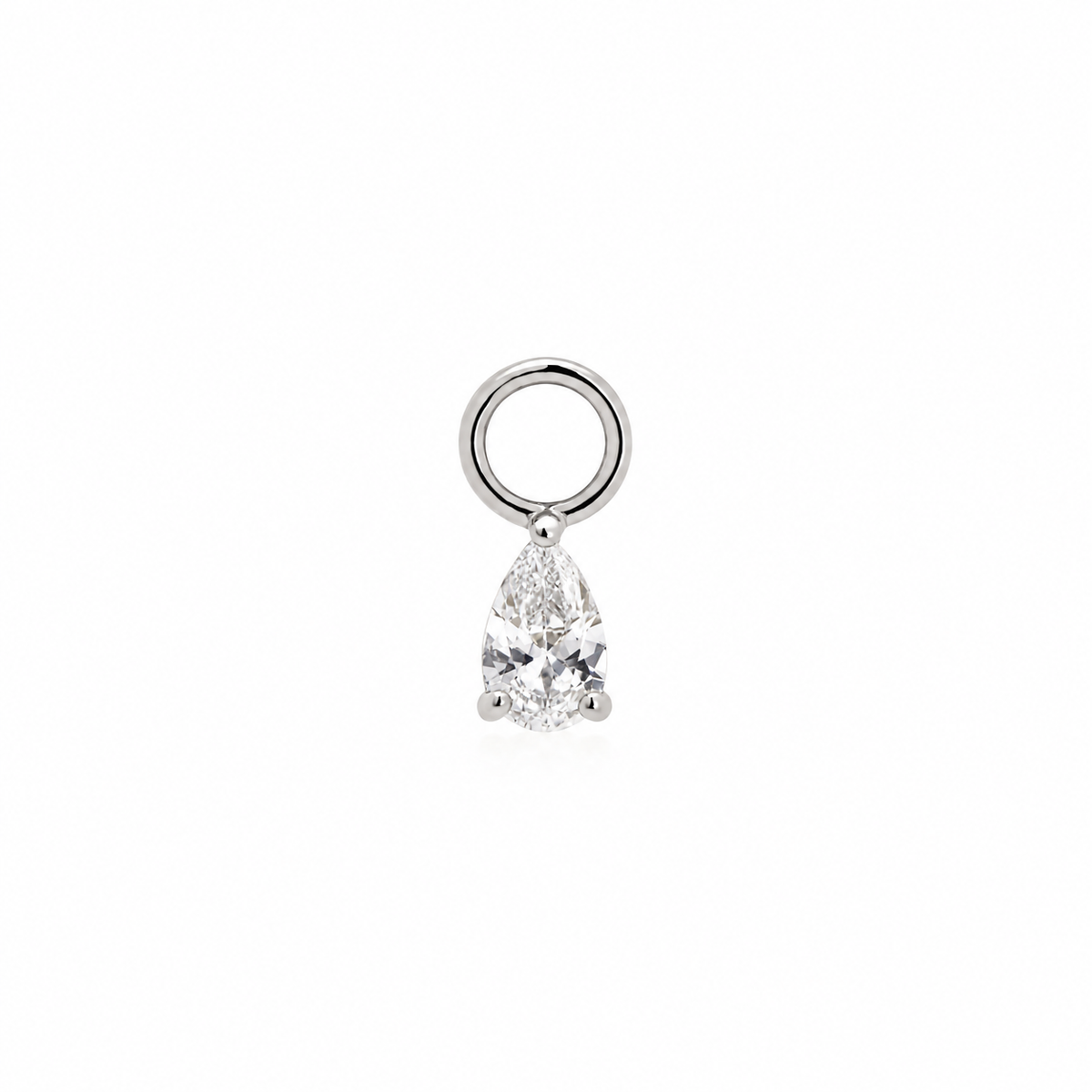 Pear Charm - Silver