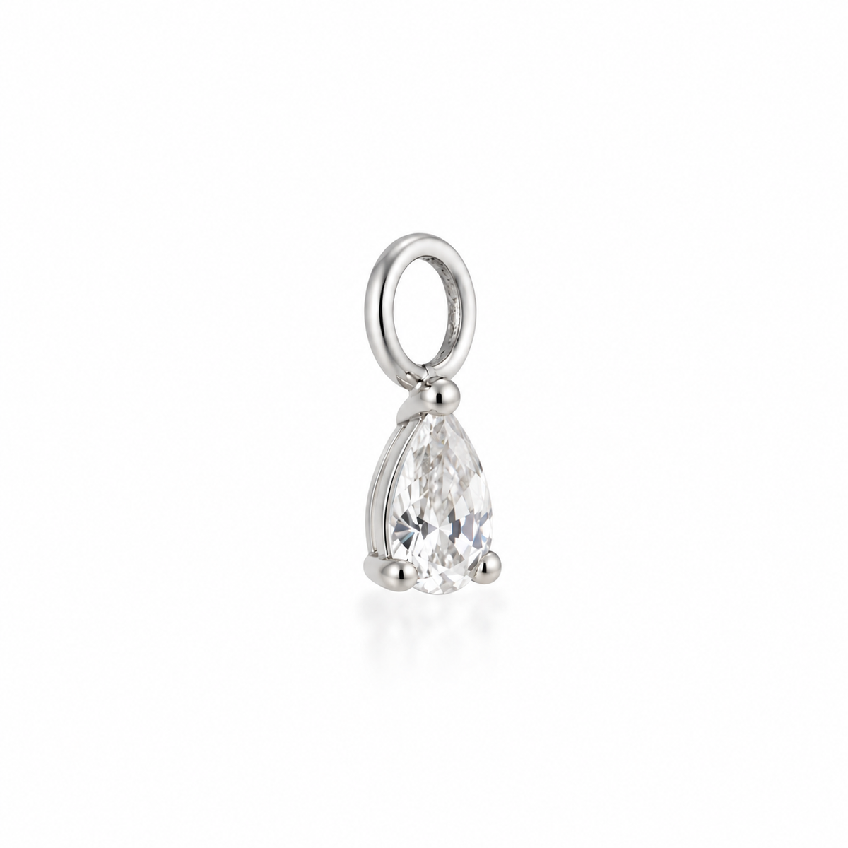 Pear Charm - Silver