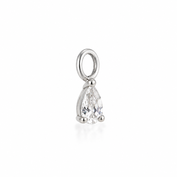 Pear Charm - Silver