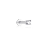 Round Flatback Stud - Silver