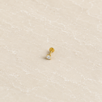 Round Flatback Stud - Gold