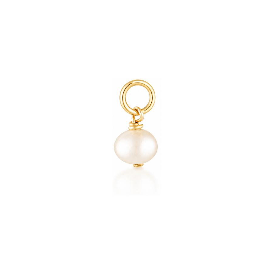 Mini Pearl Charm - Gold