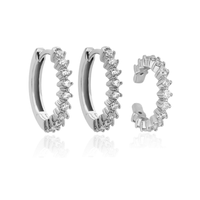 TESA HOOPS & TESA EAR CUFF | SILVER