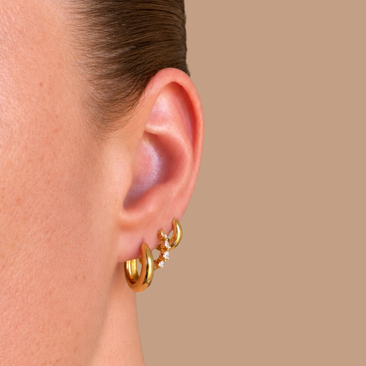 Slim Tully Hoops 15mm - Gold