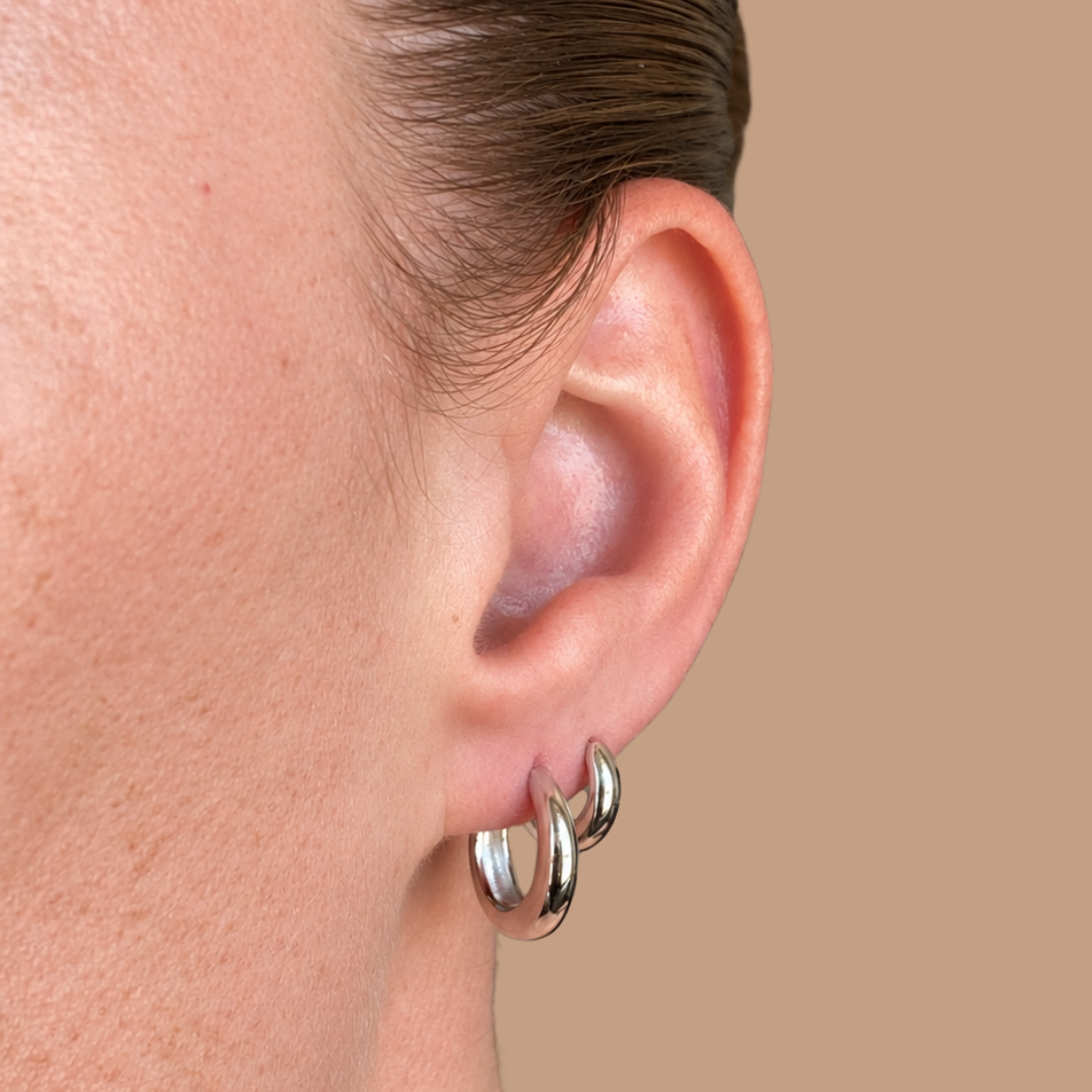 Slim Tully Hoops 15mm - Silver