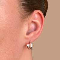 Slim Tully Hoops 15mm - Silver