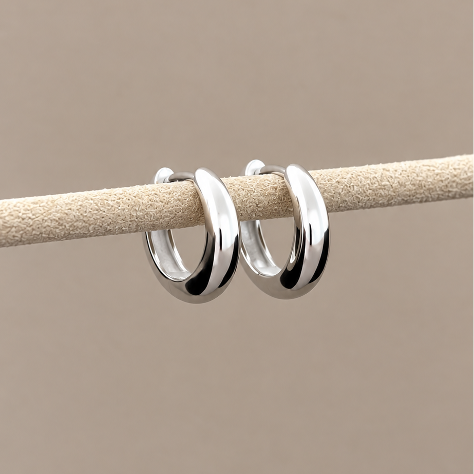 Slim Tully Hoops 15mm - Silver
