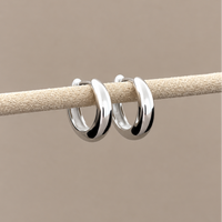 Slim Tully Hoops 15mm - Silver