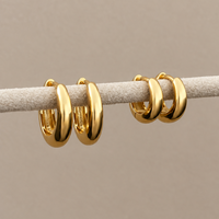 Slim Tully Hoops 15mm - Gold