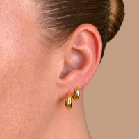Slim Tully Hoops 15mm - Gold