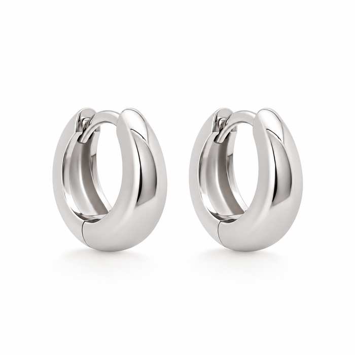 Slim Tully Hoops 15mm - Silver