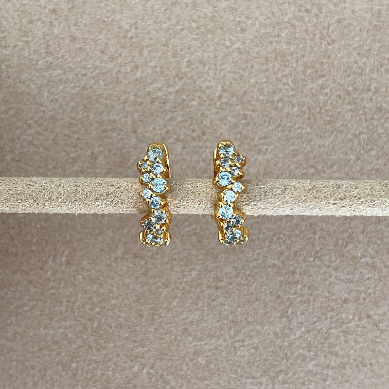 SOMETHING BLUE COVEY HOOPS | GOLD