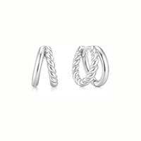Split Rope Tully Huggies - Silver