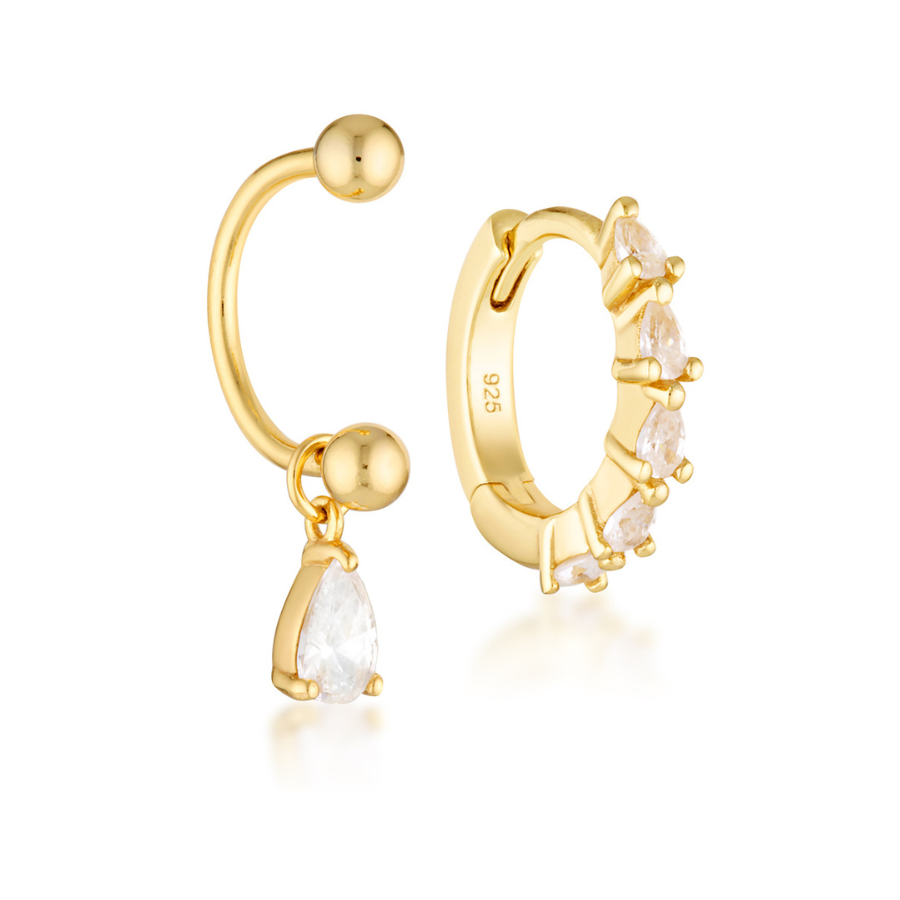 Thea U Hoops & Prya Huggies - Gold