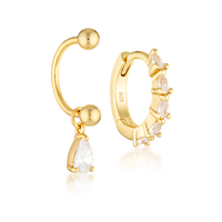 Thea U Hoops & Prya Huggies - Gold