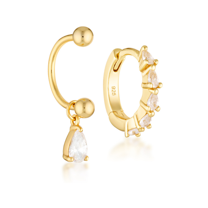 Thea U Hoops & Prya Huggies - Gold