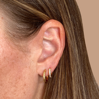 VIVI HOOPS 15MM & LINA HUGGIES | GOLD