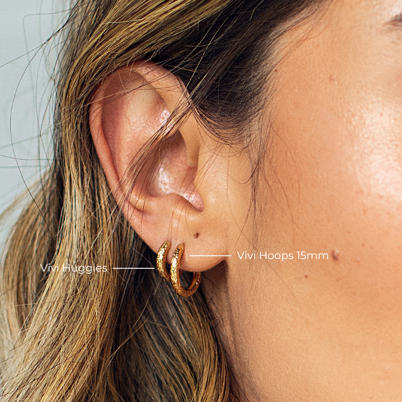 VIVI HOOPS 15MM | GOLD