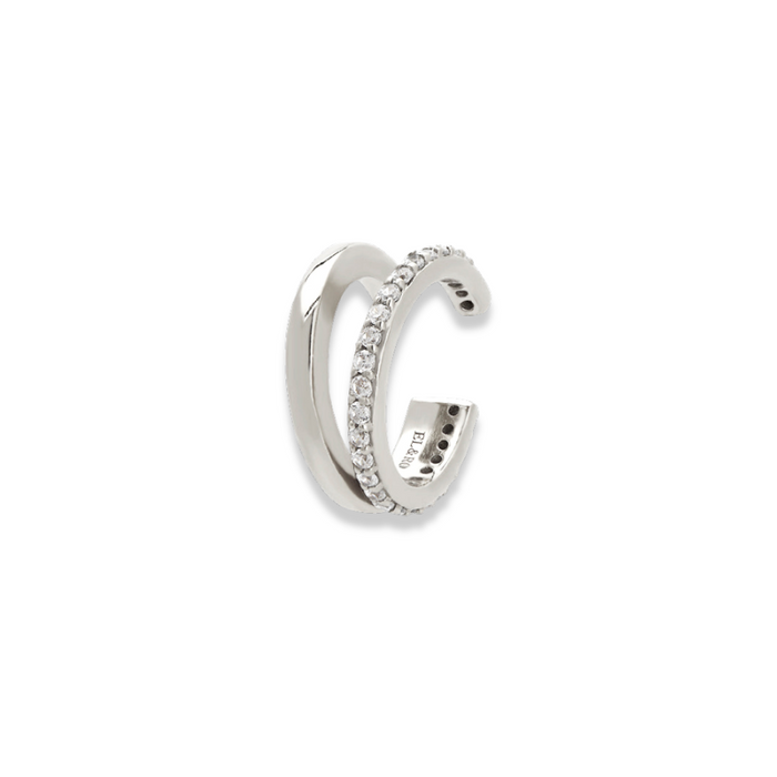WILLA SPLIT EAR CUFF | SILVER