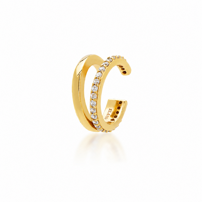 Willa Split Ear Cuff - Gold