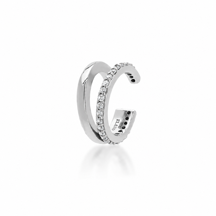 Willa Split Ear Cuff - Silver