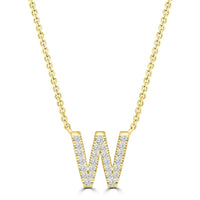 DIAMOND INITIAL NECKLACE | 9K SOLID GOLD