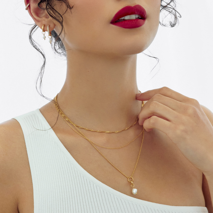 CABLE CHAIN NECKLACE | GOLD (4573439918146)