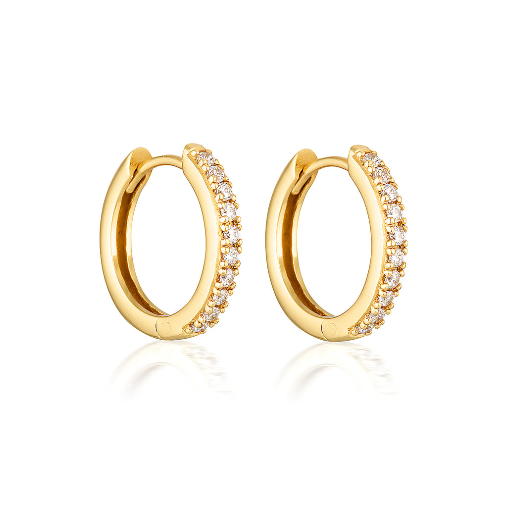 HANA HOOPS | Gold Vermeil Earrings – EL&RO Jewellery