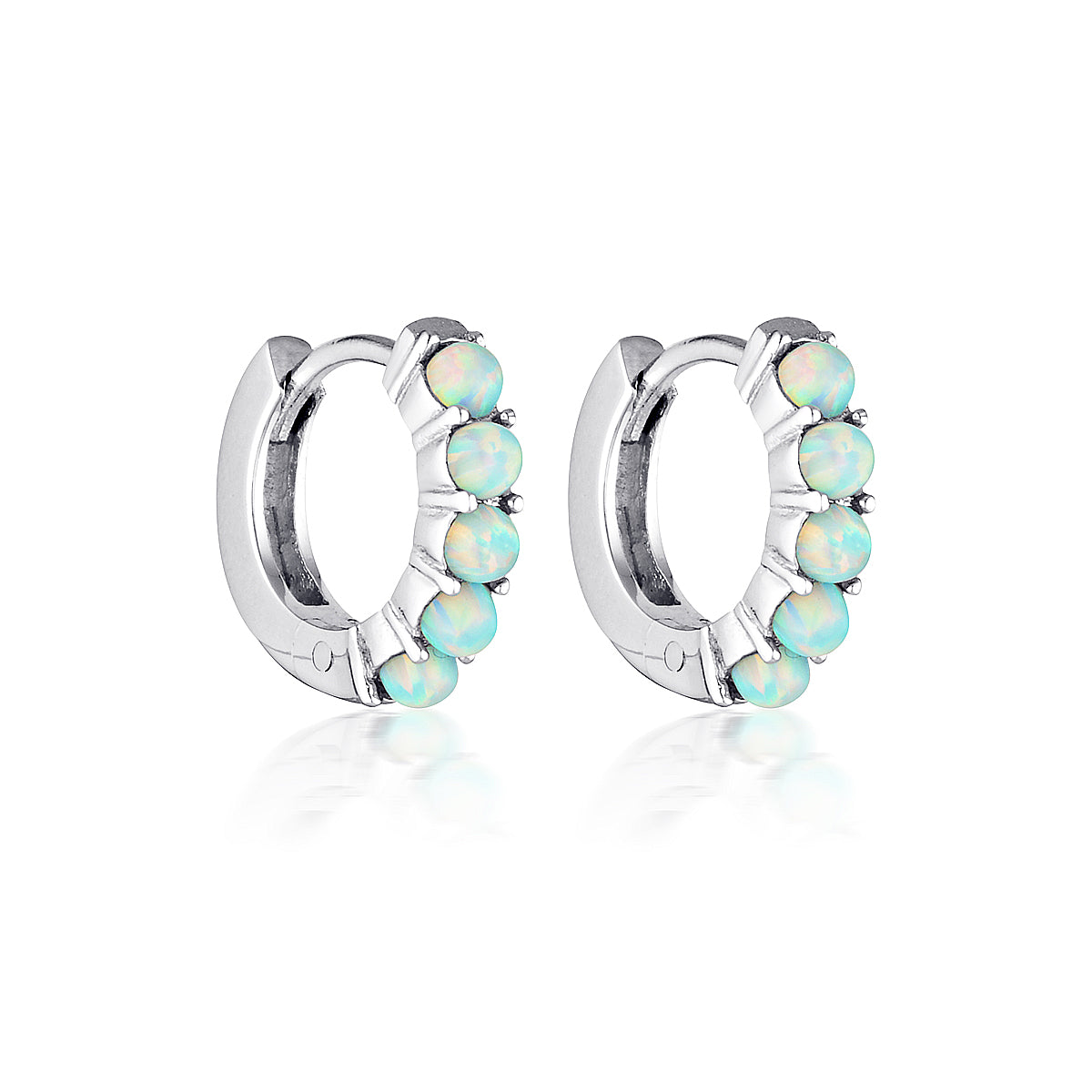 Opal huggie deals earrings