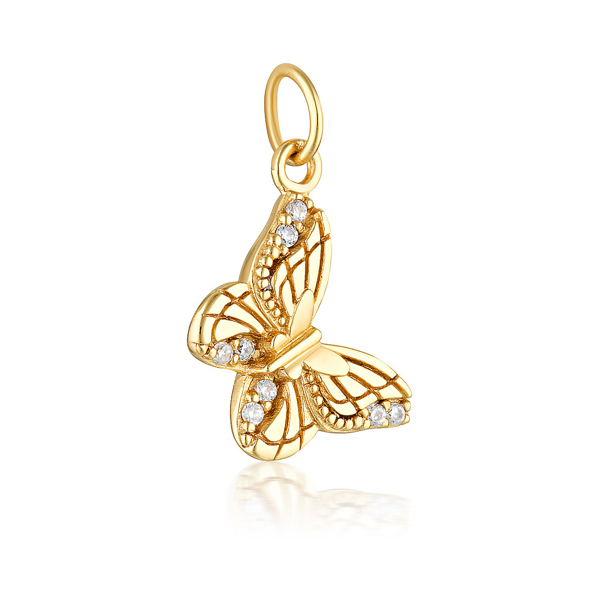 Real gold clearance butterfly necklace